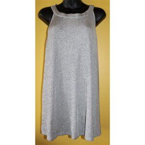 Torrid 2 Gray Ribbed Sleeveless Top Back Neckline Keyhole 2x